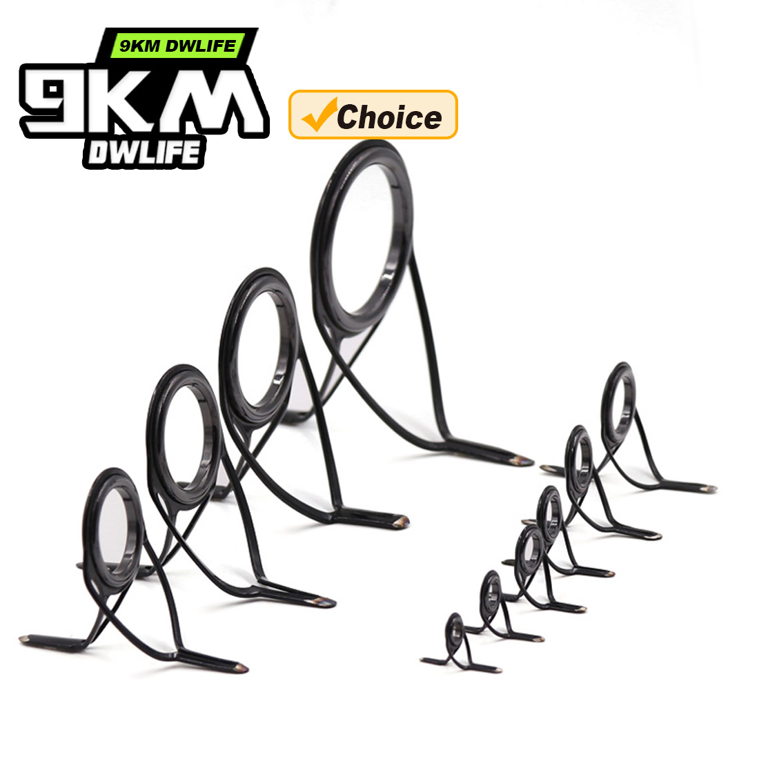 Baitcasting Reel - 9KM OB Gebogen Hengelgeleiderset 10 stuks