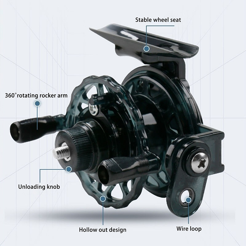 Nieuwe 1-delige 1:1 draagbare  - Ice Fishing Reel recensie en prijs